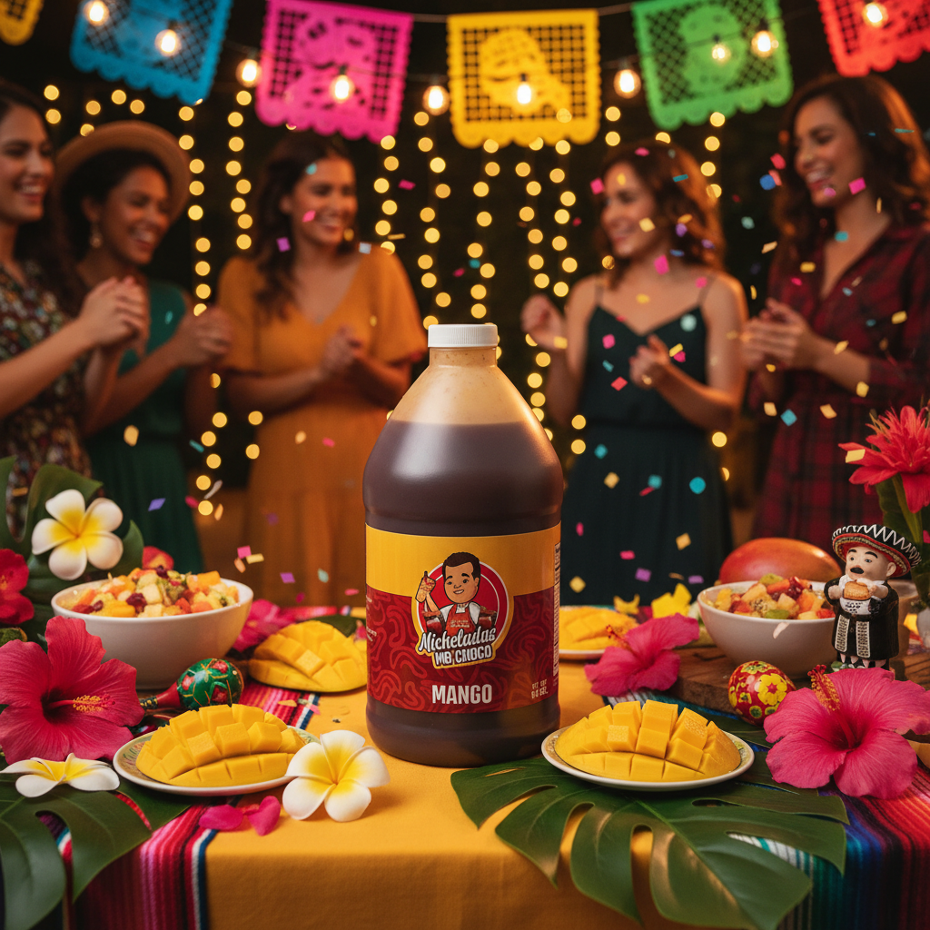 Micheladas Mr Choco Mango 64oz para eventos
